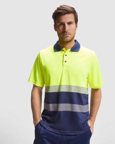 polo técnico alta visibilidad manga corta